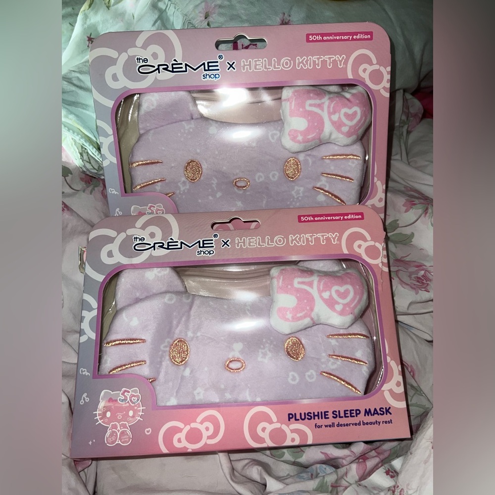 💖NWT Hello Kitty 50th Plushie Sleep Mask (2)💖
